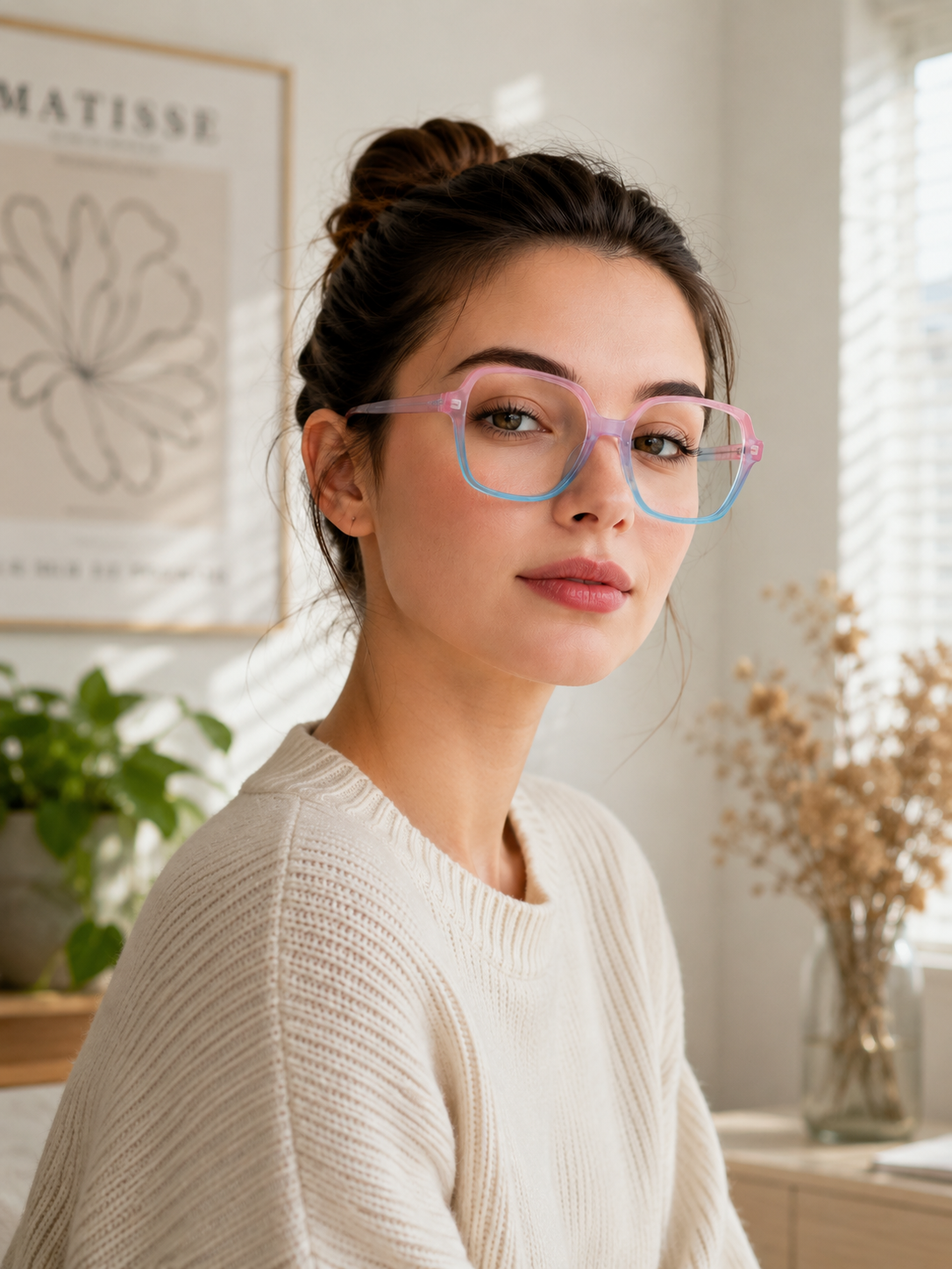 Model wearing eyewear