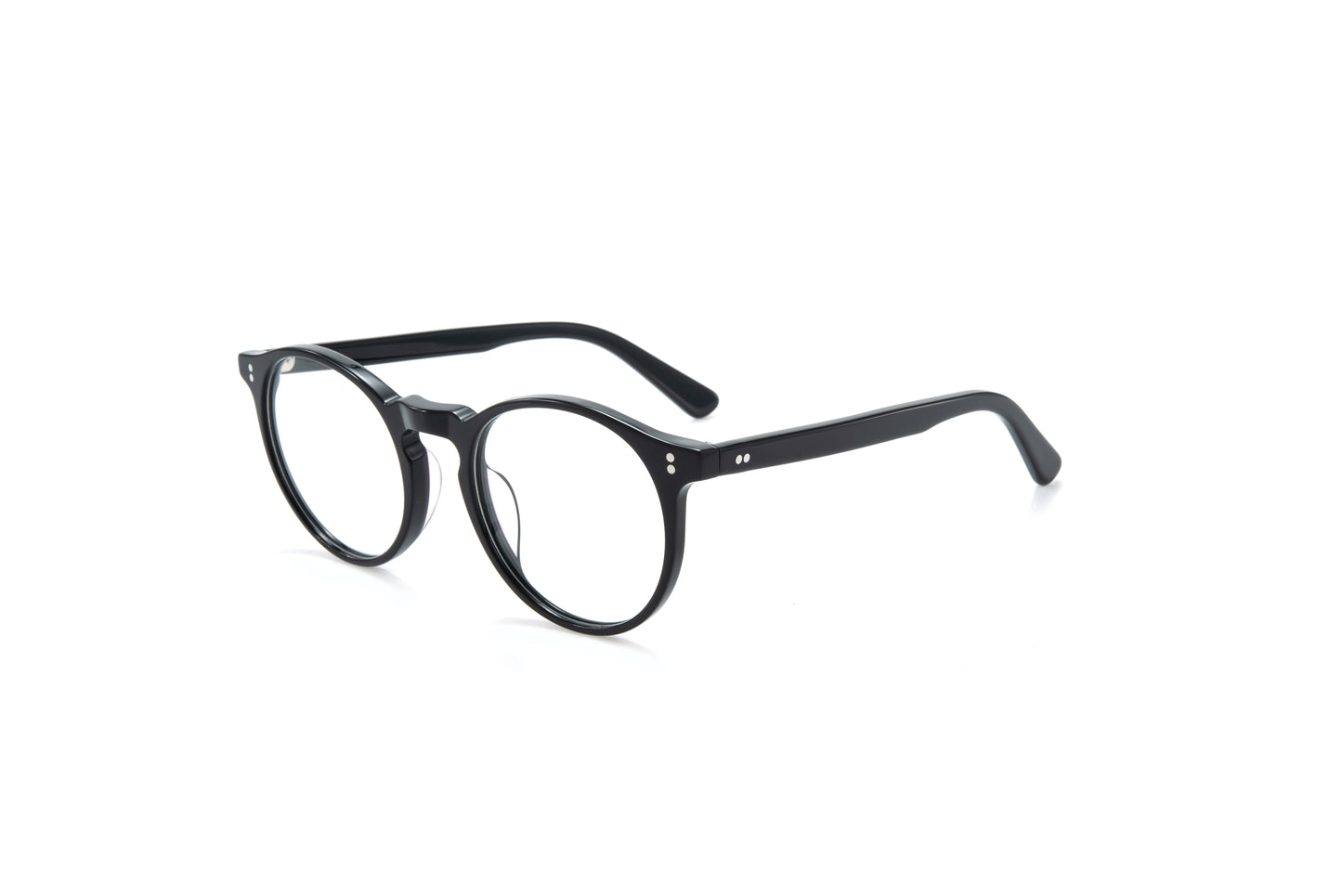 Classic round-frame optical glasses