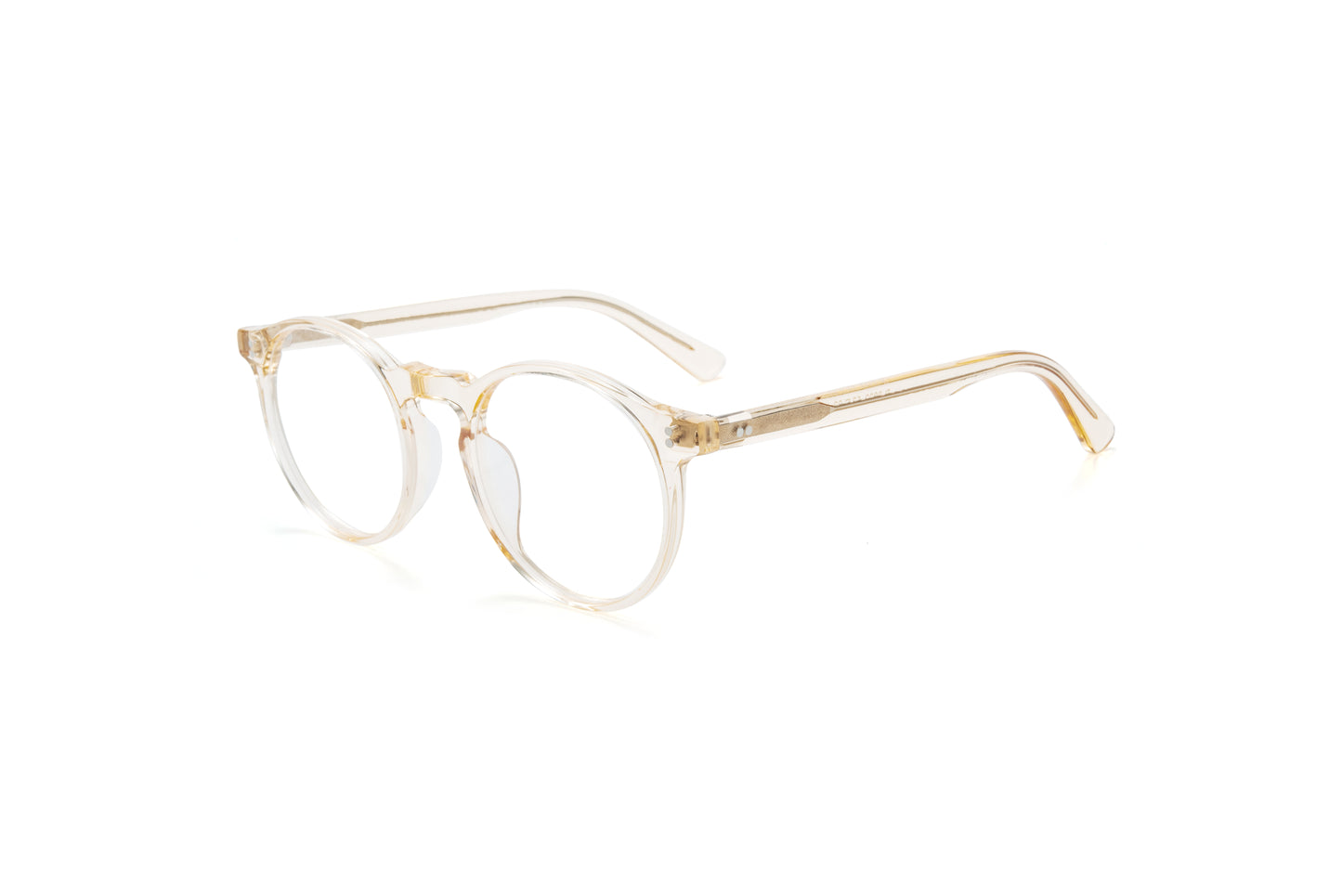 Classic round-frame optical glasses
