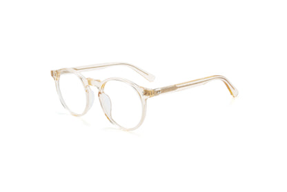 Classic round-frame optical glasses