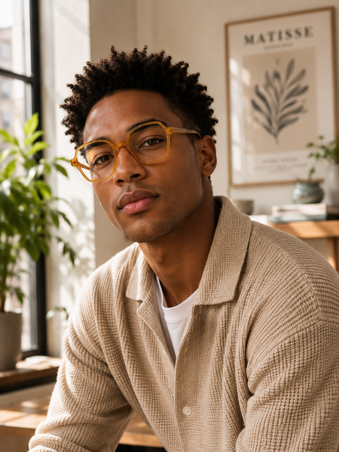 Model wearing eyewear